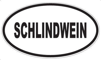 SCHLINDWEIN - Oval Sticker