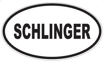 SCHLINGER - Oval Sticker