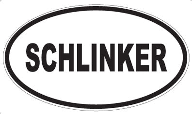 SCHLINKER - Oval Sticker