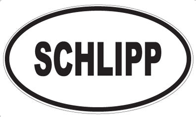 SCHLIPP - Oval Sticker