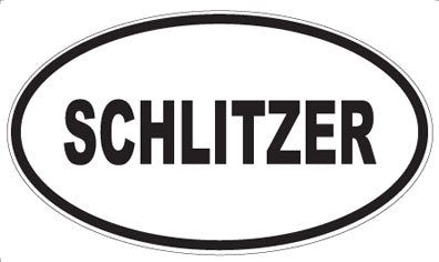 SCHLITZER - Oval Sticker