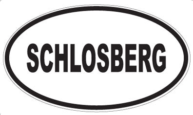 SCHLOSBERG - Oval Sticker