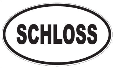 SCHLOSS - Oval Magnet