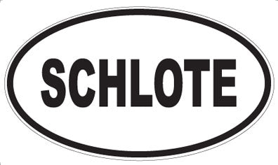 SCHLOTE - Oval Sticker