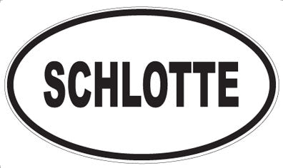 SCHLOTTE - Oval Sticker