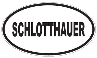SCHLOTTHAUER - Oval Sticker