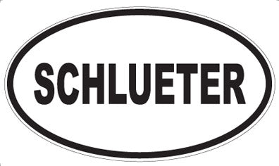 SCHLUETER - Oval Sticker