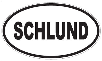 SCHLUND - Oval Sticker