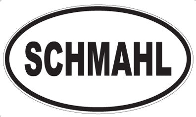 SCHMAHL - Oval Magnet