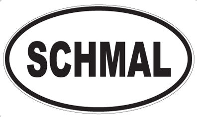 SCHMAL - Oval Sticker