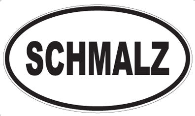 SCHMALZ - Oval Sticker