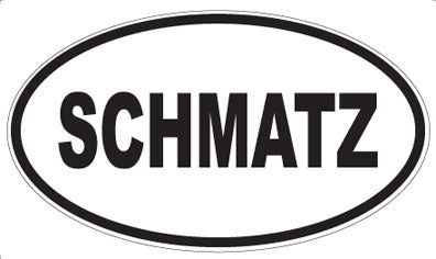 SCHMATZ - Oval Sticker