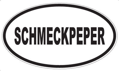 SCHMECKPEPER - Oval Magnet