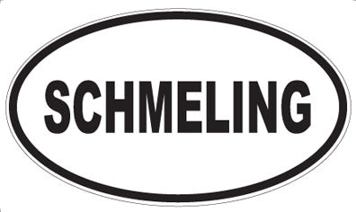 SCHMELING - Oval Sticker