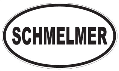 SCHMELMER - Oval Sticker