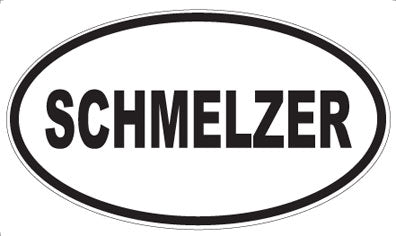 SCHMELZER - Oval Sticker