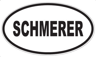 SCHMERER - Oval Sticker