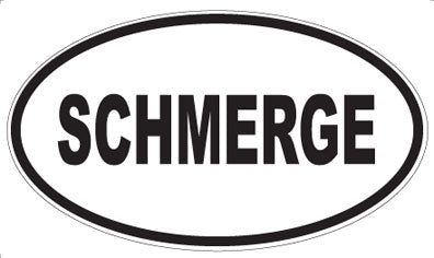 SCHMERGE - Oval Sticker