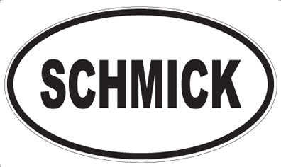 SCHMICK - Oval Sticker