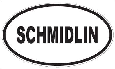 SCHMIDLIN - Oval Sticker