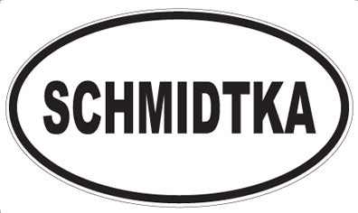 SCHMIDTKA - Oval Sticker