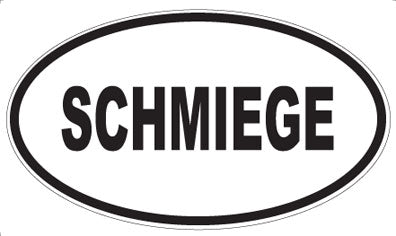 SCHMIEGE - Oval Sticker