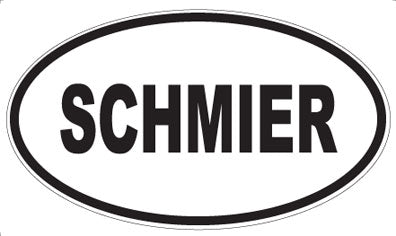 SCHMIER - Oval Sticker