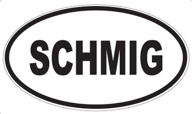 SCHMIG - Oval Sticker