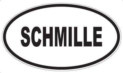 SCHMILLE - Oval Sticker