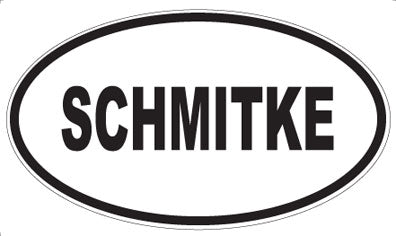 SCHMITKE - Oval Sticker