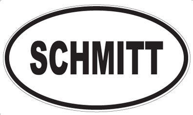 SCHMITT - Oval Sticker