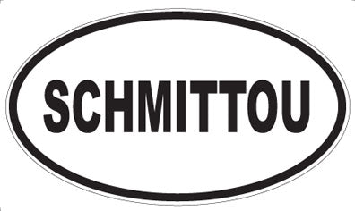 SCHMITTOU - Oval Sticker