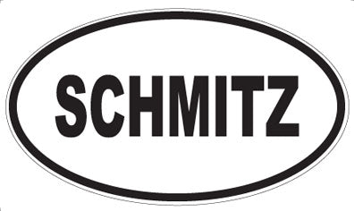 SCHMITZ - Oval Sticker