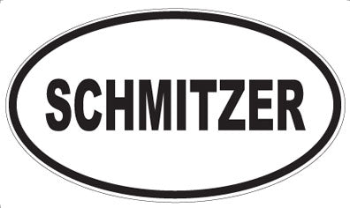 SCHMITZER - Oval Sticker