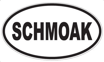 SCHMOAK - Oval Sticker