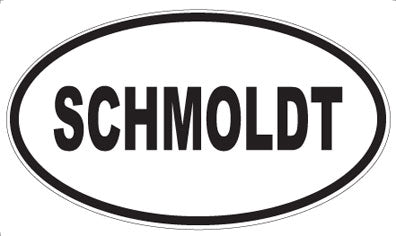 SCHMOLDT - Oval Sticker