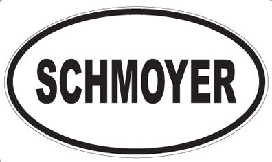 SCHMOYER - Oval Magnet
