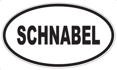 SCHNABEL - Oval Magnet
