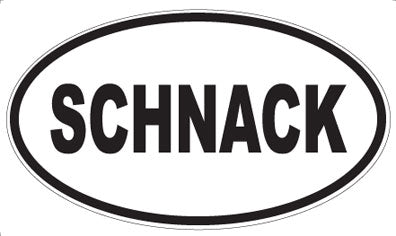 SCHNACK - Oval Sticker