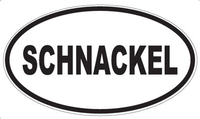 SCHNACKEL - Oval Sticker
