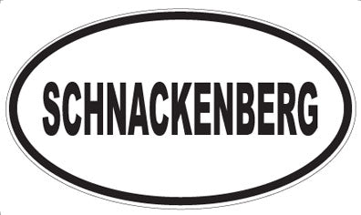 SCHNACKENBERG - Oval Sticker