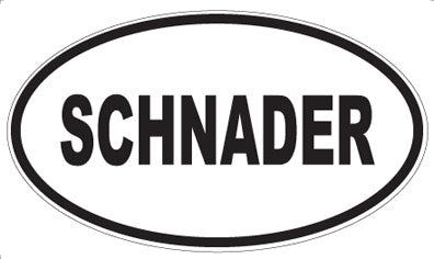 SCHNADER - Oval Sticker
