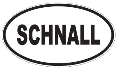 SCHNALL - Oval Sticker
