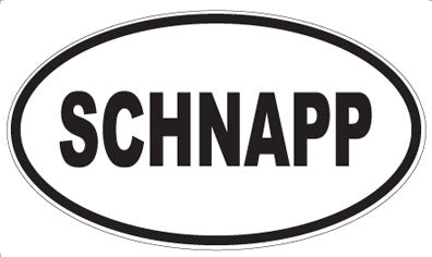 SCHNAPP - Oval Magnet