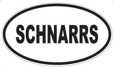 SCHNARRS - Oval Sticker