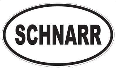 SCHNARR - Oval Magnet
