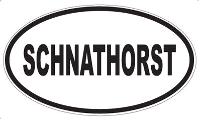 SCHNATHORST - Oval Sticker