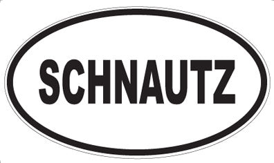 SCHNAUTZ - Oval Sticker