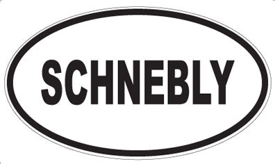 SCHNEBLY - Oval Magnet