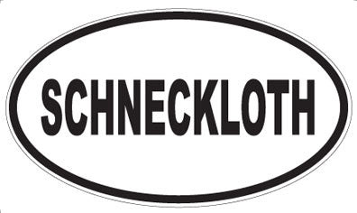 SCHNECKLOTH - Oval Sticker